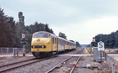 Niederländischer Triebwagen mit 'The Branch Line Society' an Bord